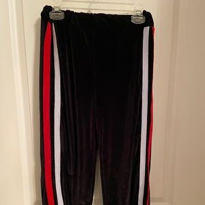 Cropped Velvet Pants